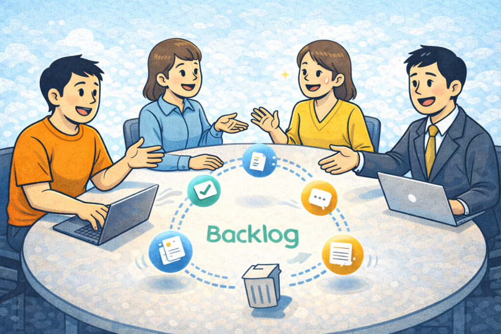 Backlogを中心に全職種が円滑に連携している理想的なチーム