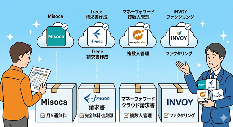 請求書ソフトの比較検討